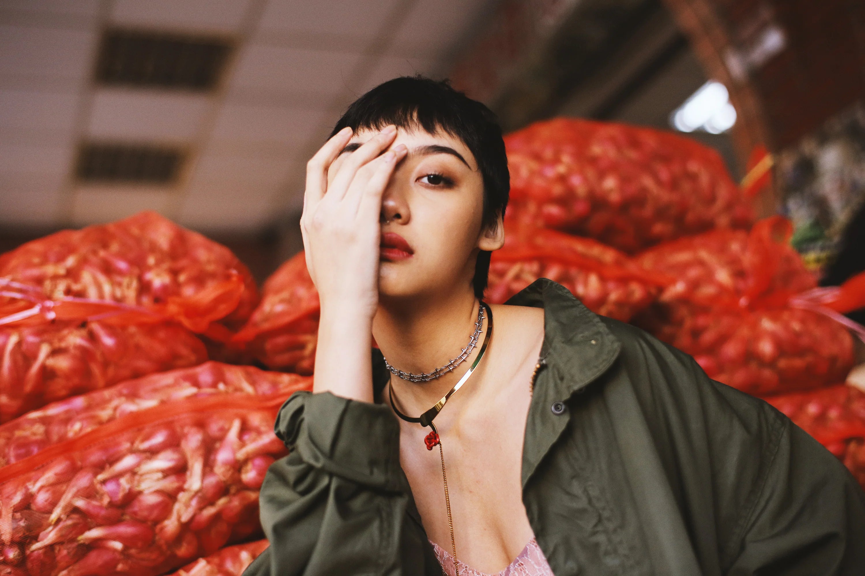 What Goes Around Comes Around Palladium Choker Necklace