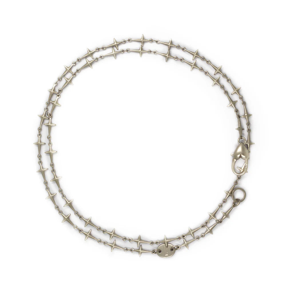 What Goes Around Comes Around Palladium Choker Necklace