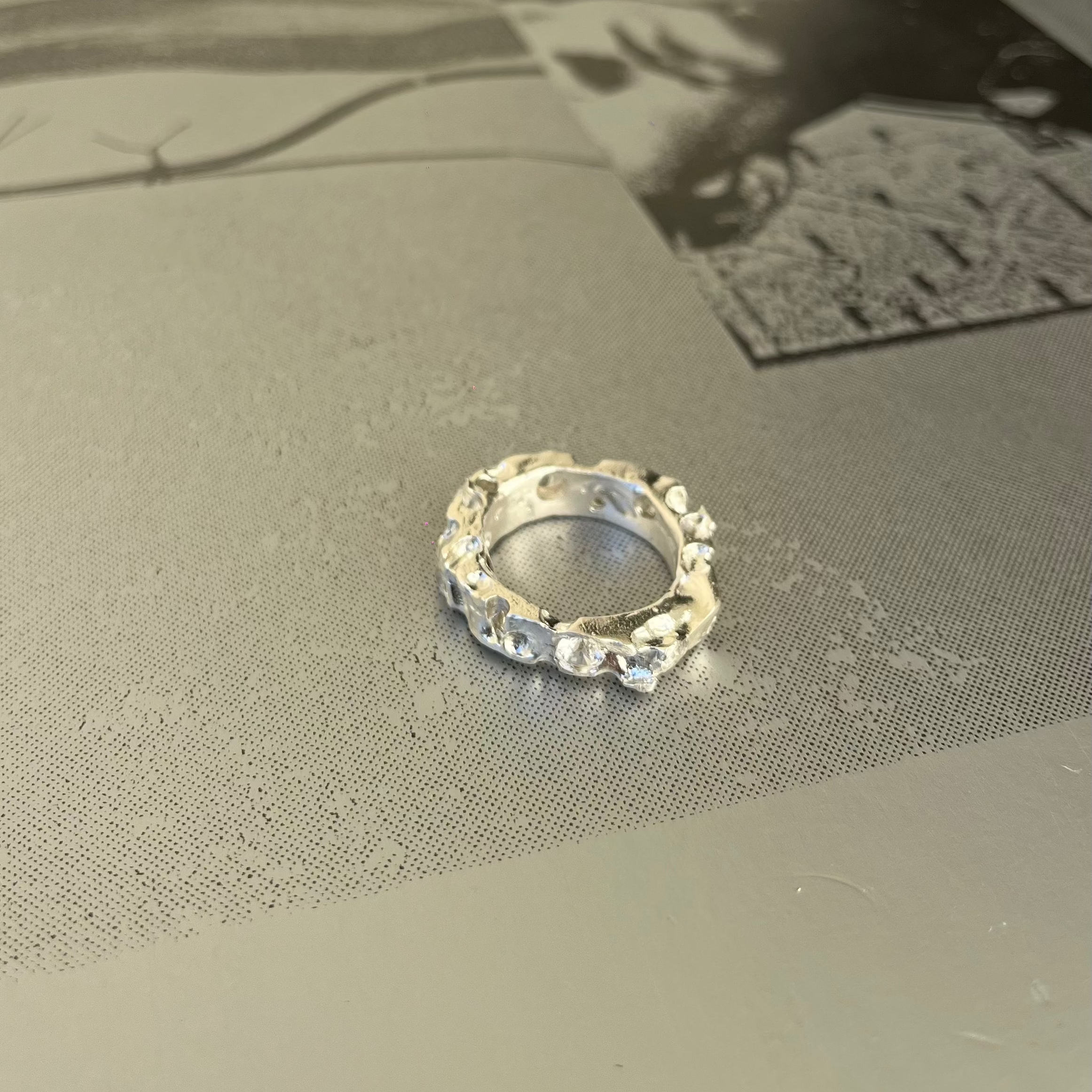 Silver Sapphire Ring