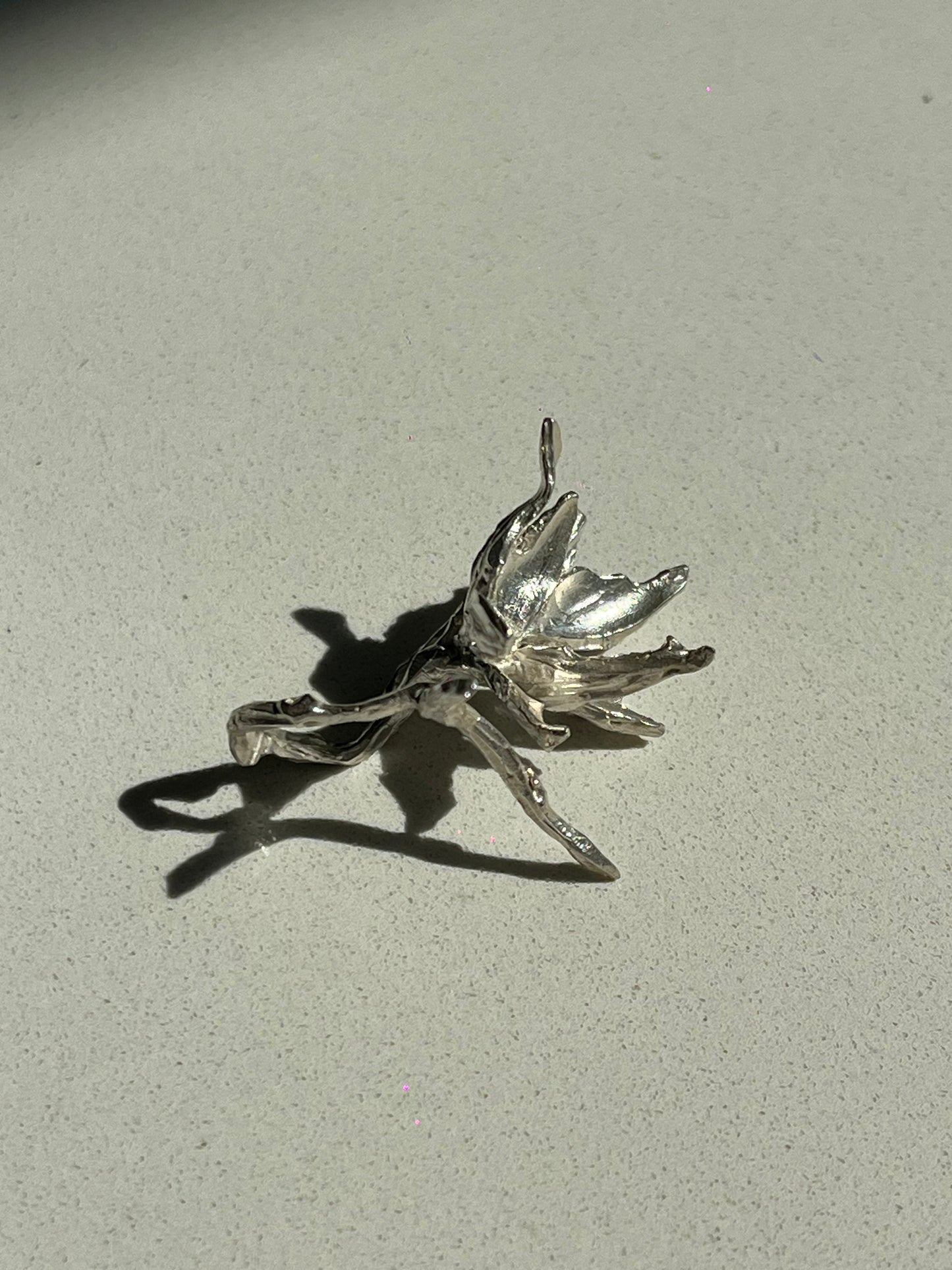 Handmade 999 Silver Flower Ring