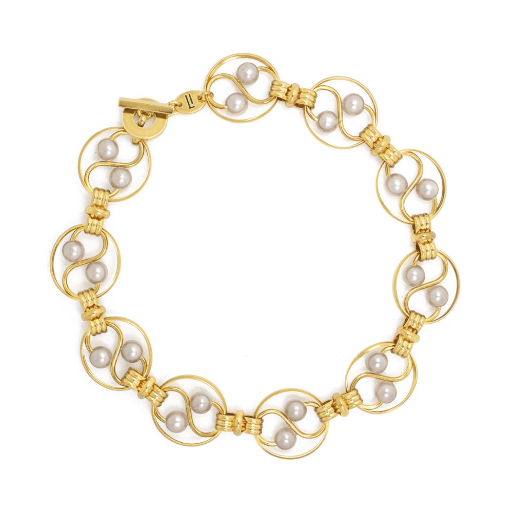 Pearl Yin and Yang Modern Designer Chocker