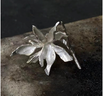 Bloom Eternal — Real Flower Silver Ring