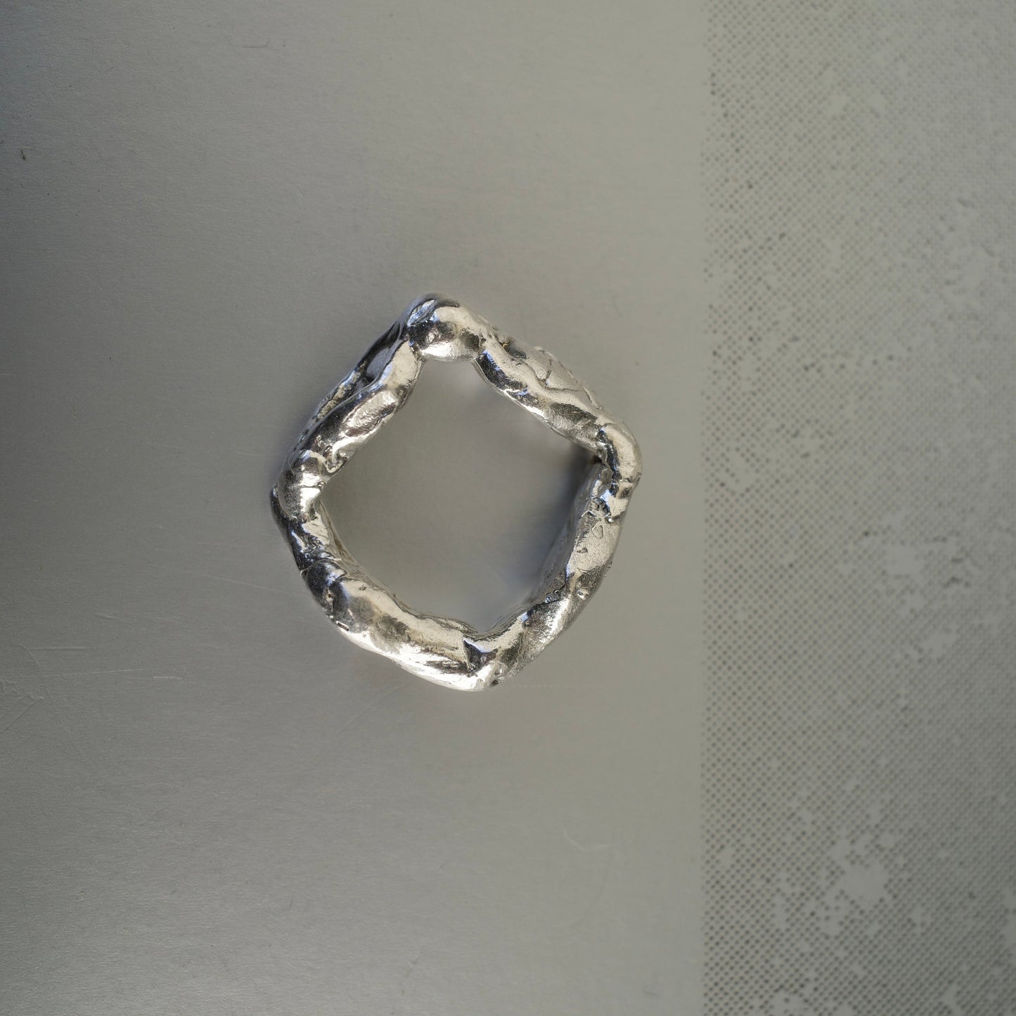 The Bang — Textured Silver Ring