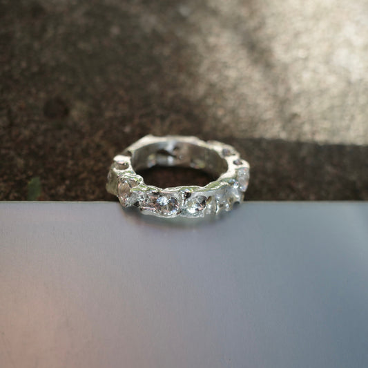 Silver Sapphire Ring