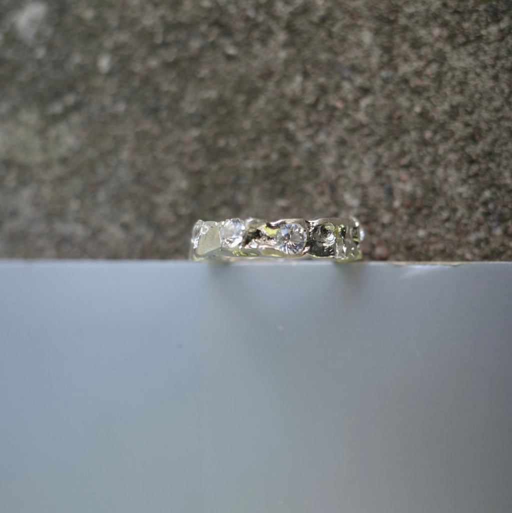 Silver Sapphire Ring