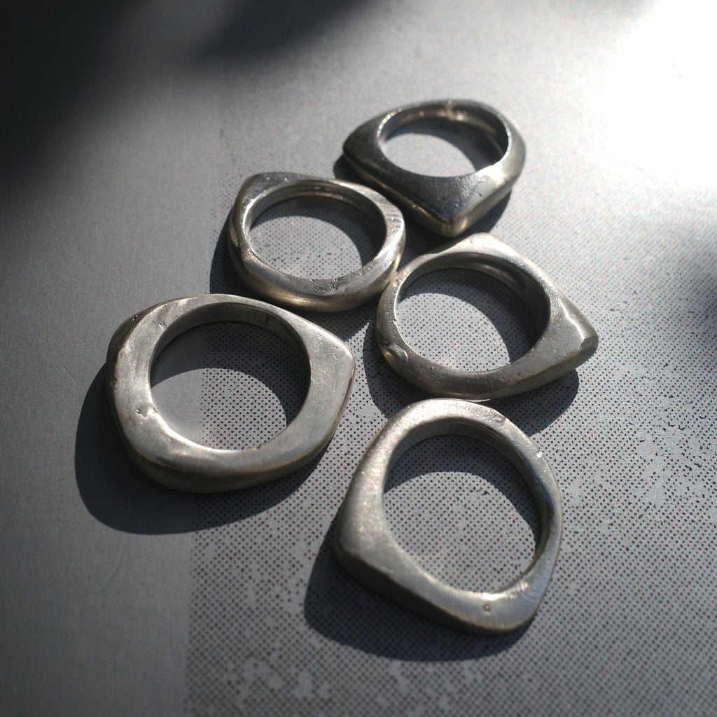 5-Layered Silver Ring