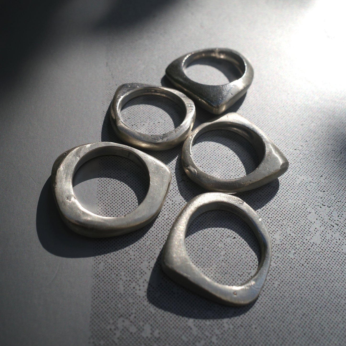 5-Layered Silver Ring