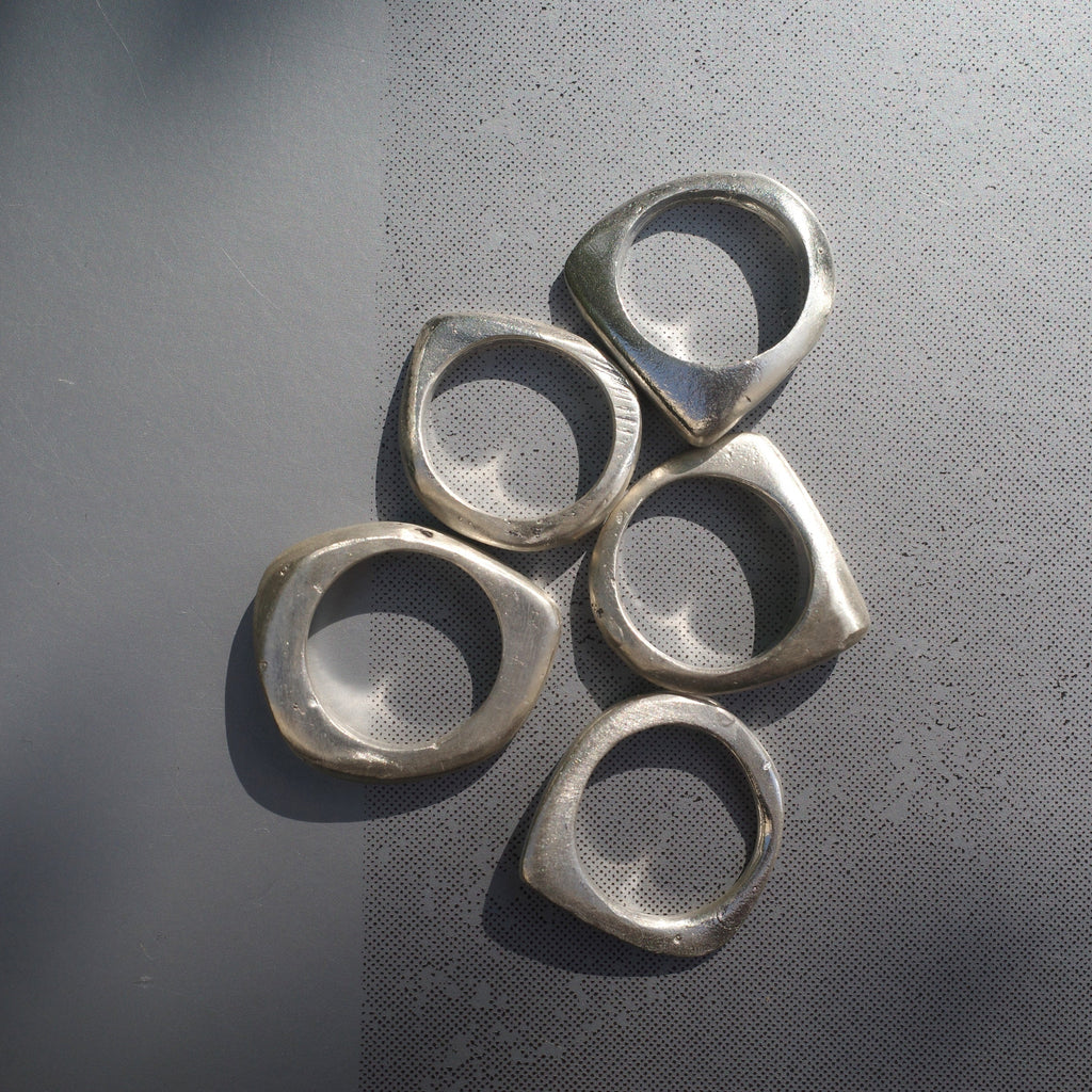 5-Layered Silver Ring