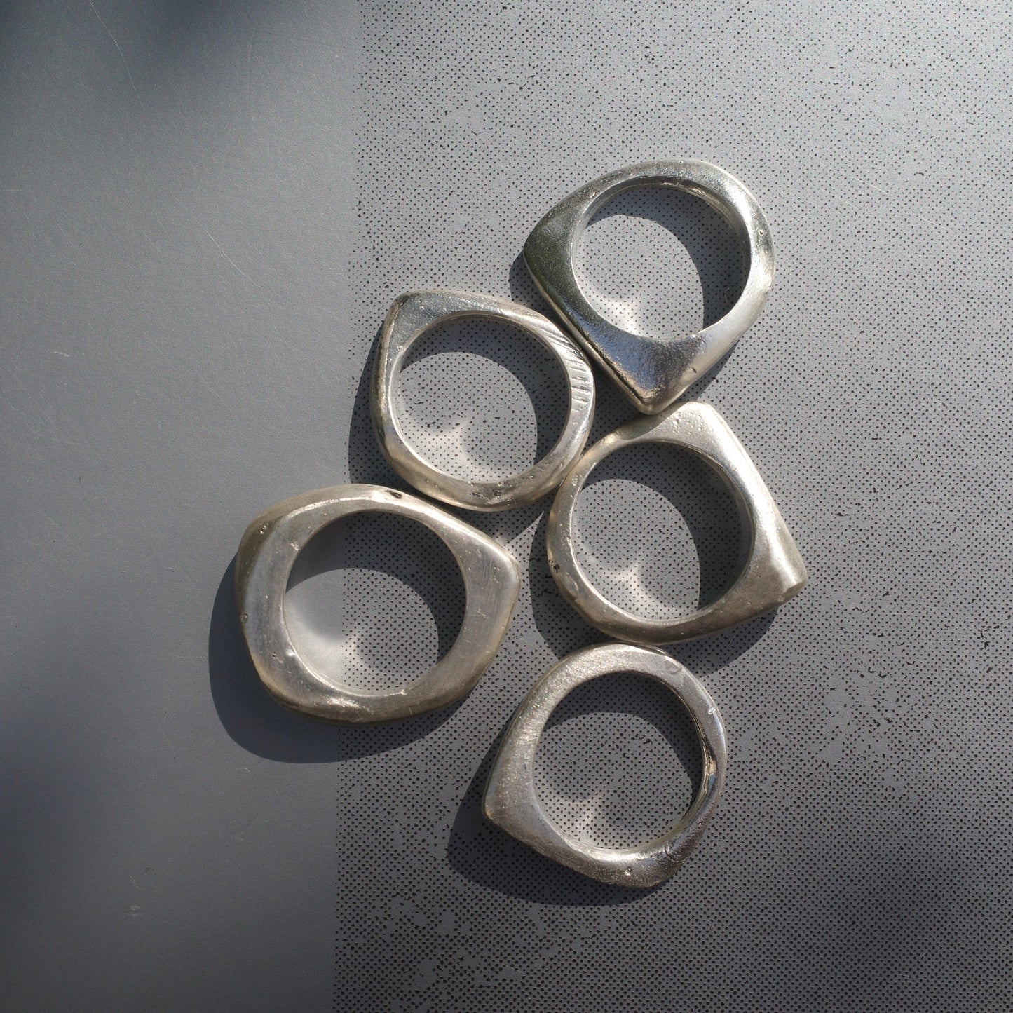 5-Layered Silver Ring