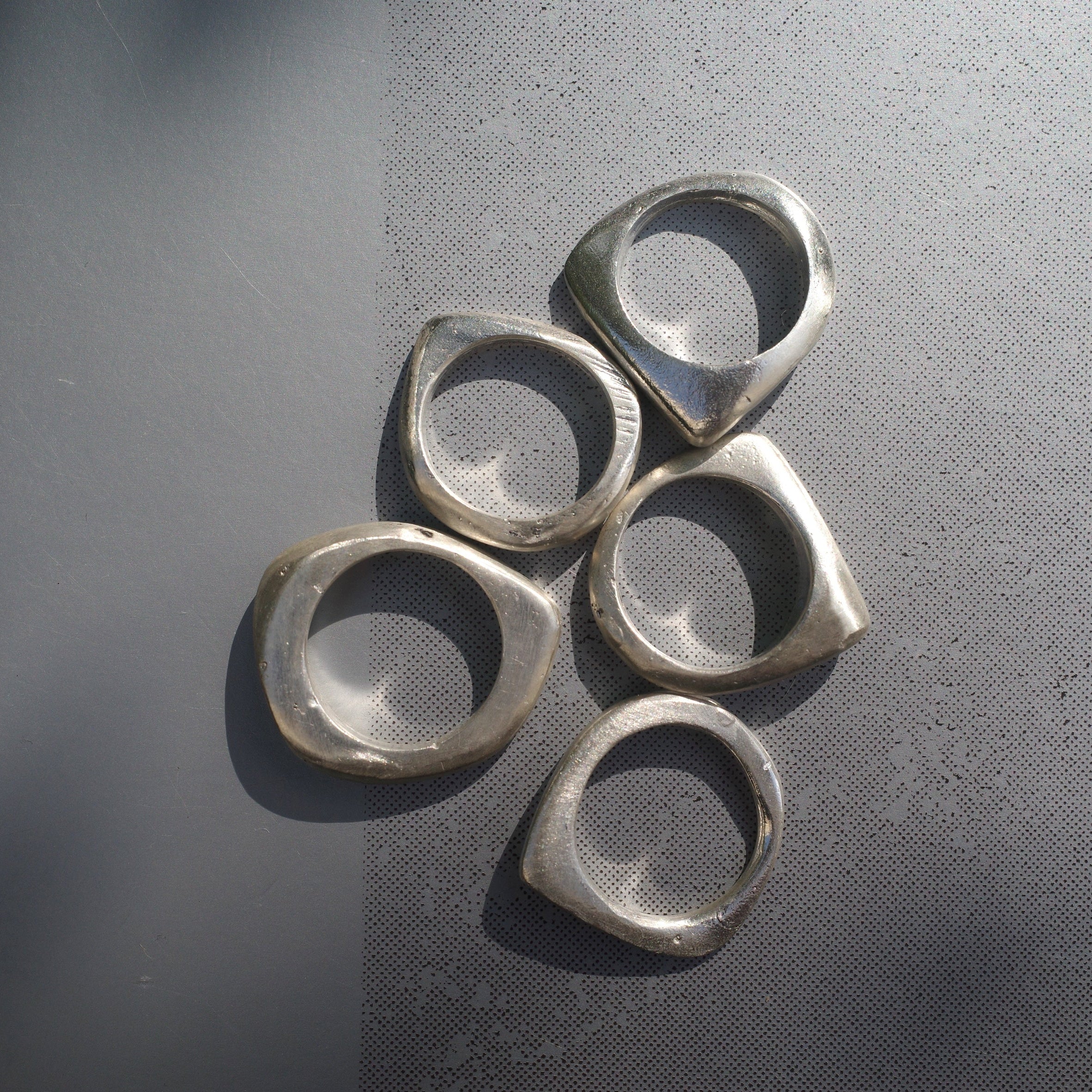 5-Layered Silver Ring