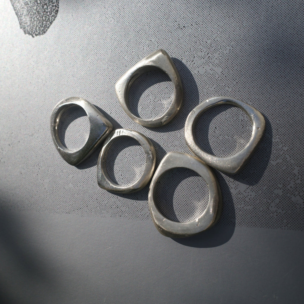 5-Layered Silver Ring