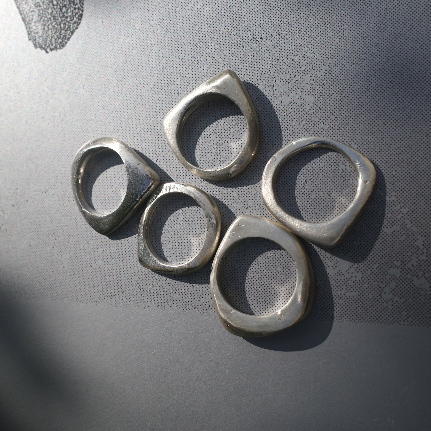 5-Layered Silver Ring