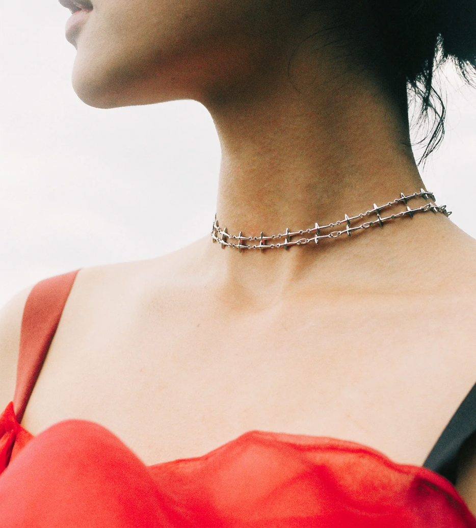 Rose Leaf Necklace